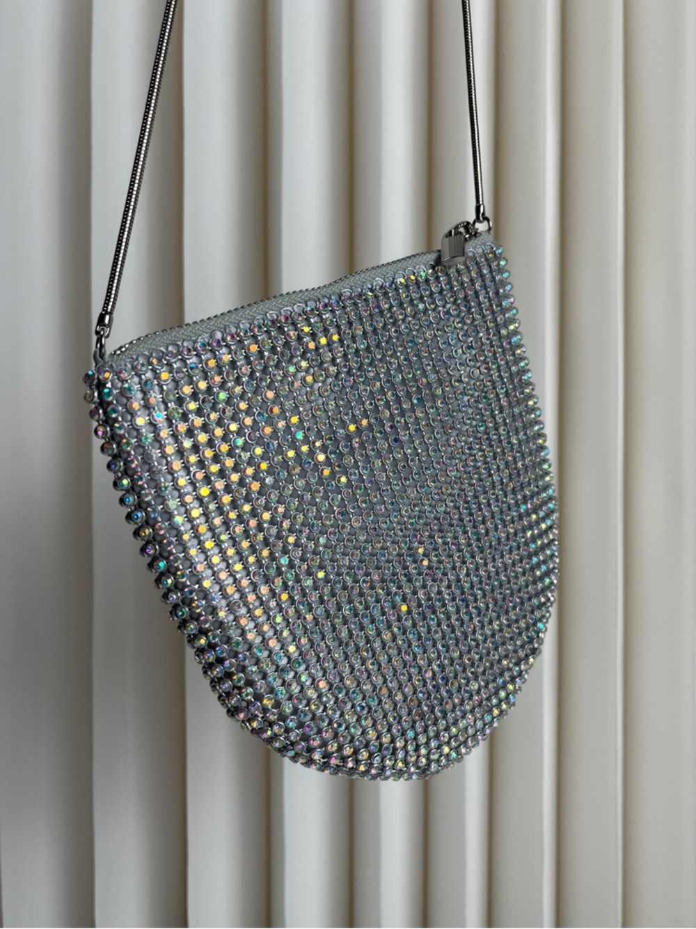 Urban Outfitters Rhinestone Long Strap Sparkly Purse